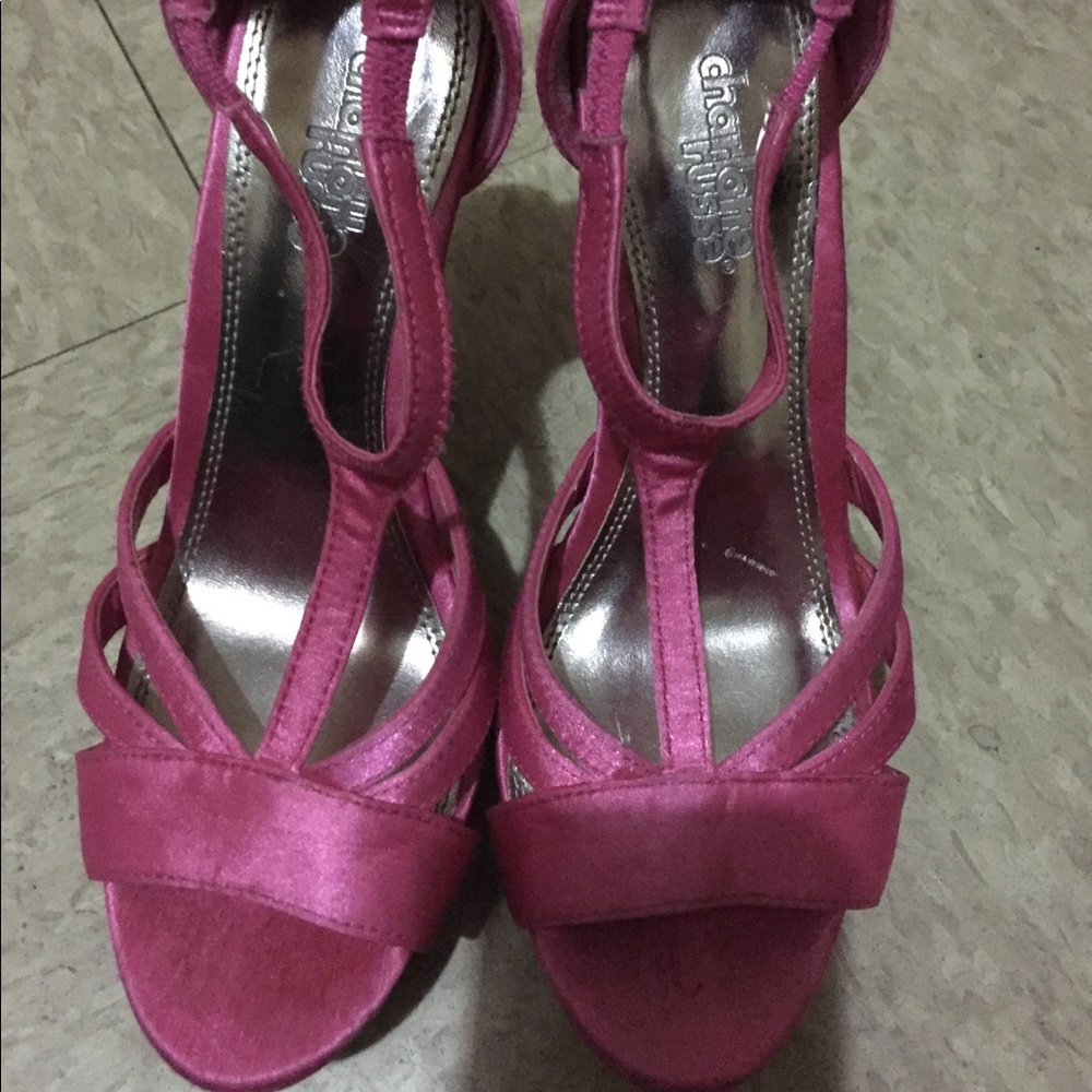 Charlotte Russe hot pink high heels size 6